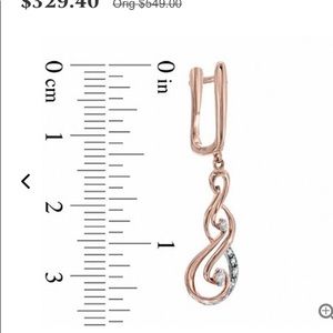 Rose Gold & Diamond Earrings